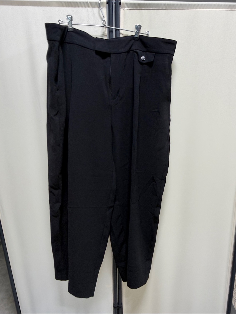 Madewell Black High-Rise Cropped Trousers